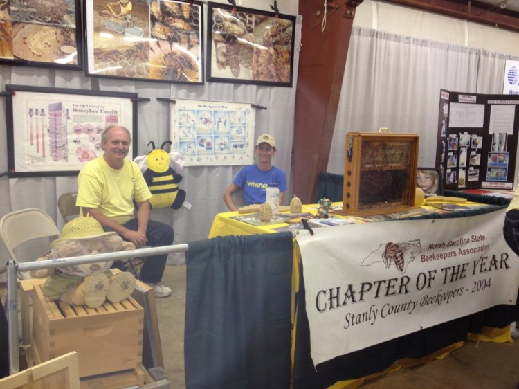 Mark and Nancy at the Stanly County Fair booth